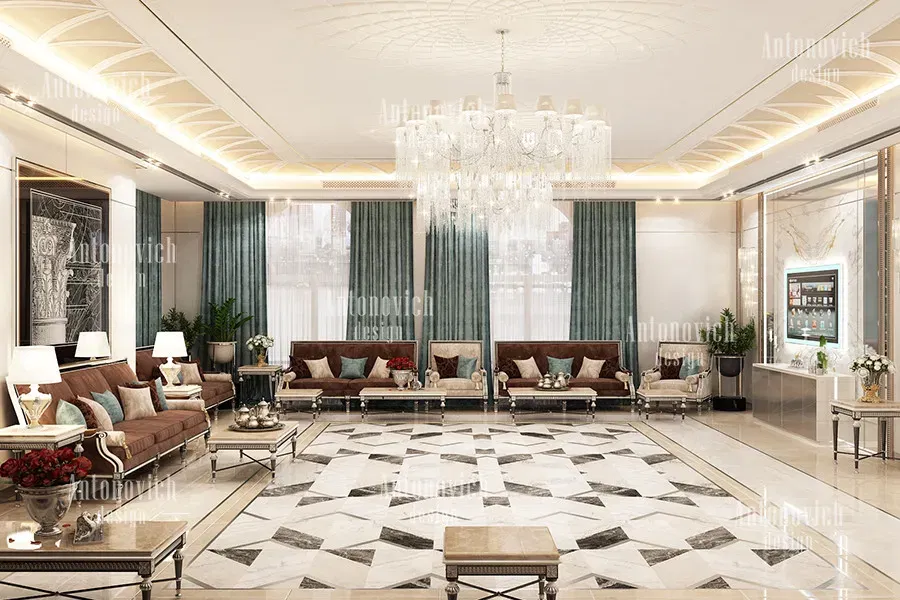 Экстравгантная резиденция Индии: процесс создания роскошного интерьера