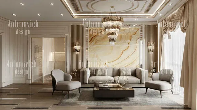 Элегантный дизайн интерьера апартаментов Palm — Антонович Дизайн