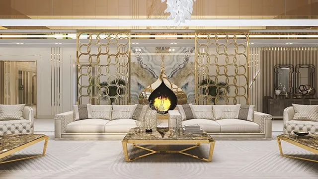 Elevate Your Home with an Exquisite Luxury Living Room Design