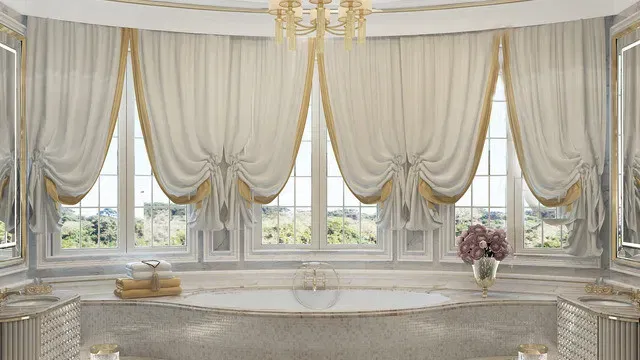 حلول مبتكرة لتصميم حمامات مضيئة لمساحة مشعة