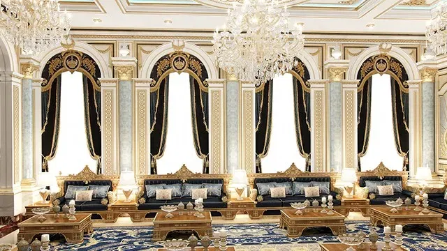 تصاميم داخلية للمجالس الفاخرة — رحلة في عالم الفخامة