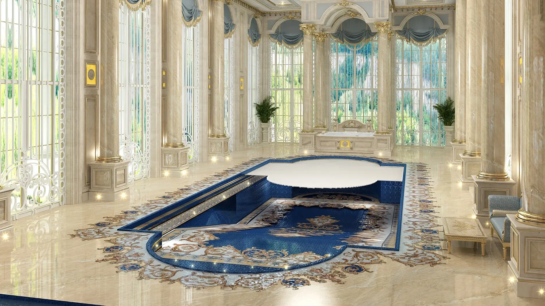 تنشيط تصميم المسبح الداخلي: نصائح احترافية لواحة فاخرة