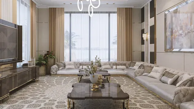 تصاميم غرفة المعيشة الفاخرة لمنزل أحلامك