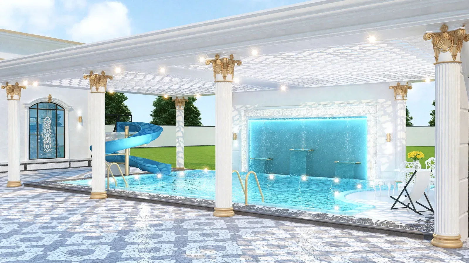 الدليل النهائي لتصميم مسبح خارجي فاخر