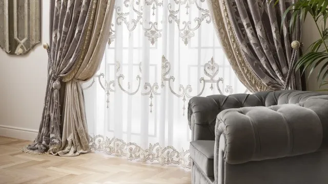 Роскошный дизайн элитных штор