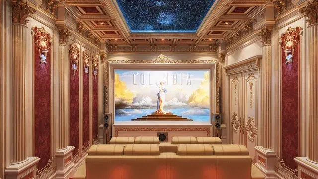 Изысканный классический дизайн домашнего кинотеатра