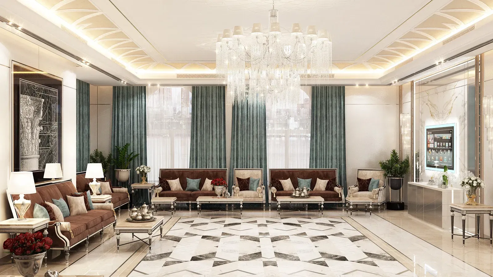 Очаровательные идеи дизайна гостиной в стиле фантазии