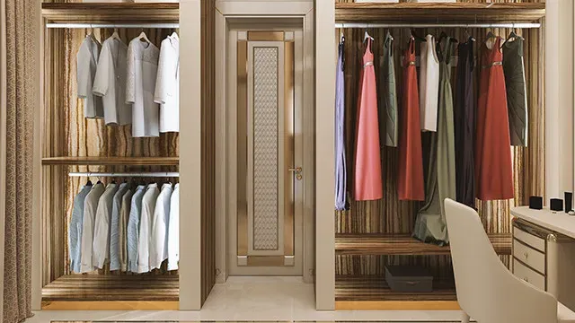 Изысканный дизайн гардеробной — мастерство роскошных интерьеров