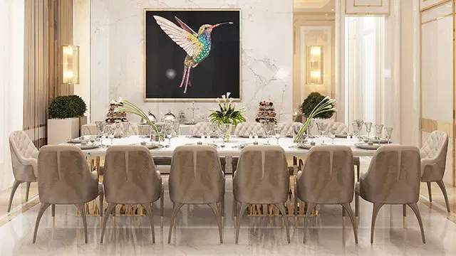 ارتقِ بتجربة تناول الطعام عبر التصميم الداخلي الفاخر