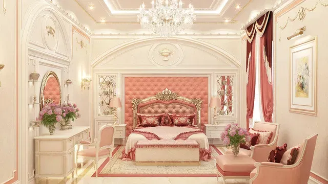 Элегантные и мечтательные идеи дизайна розовой спальни