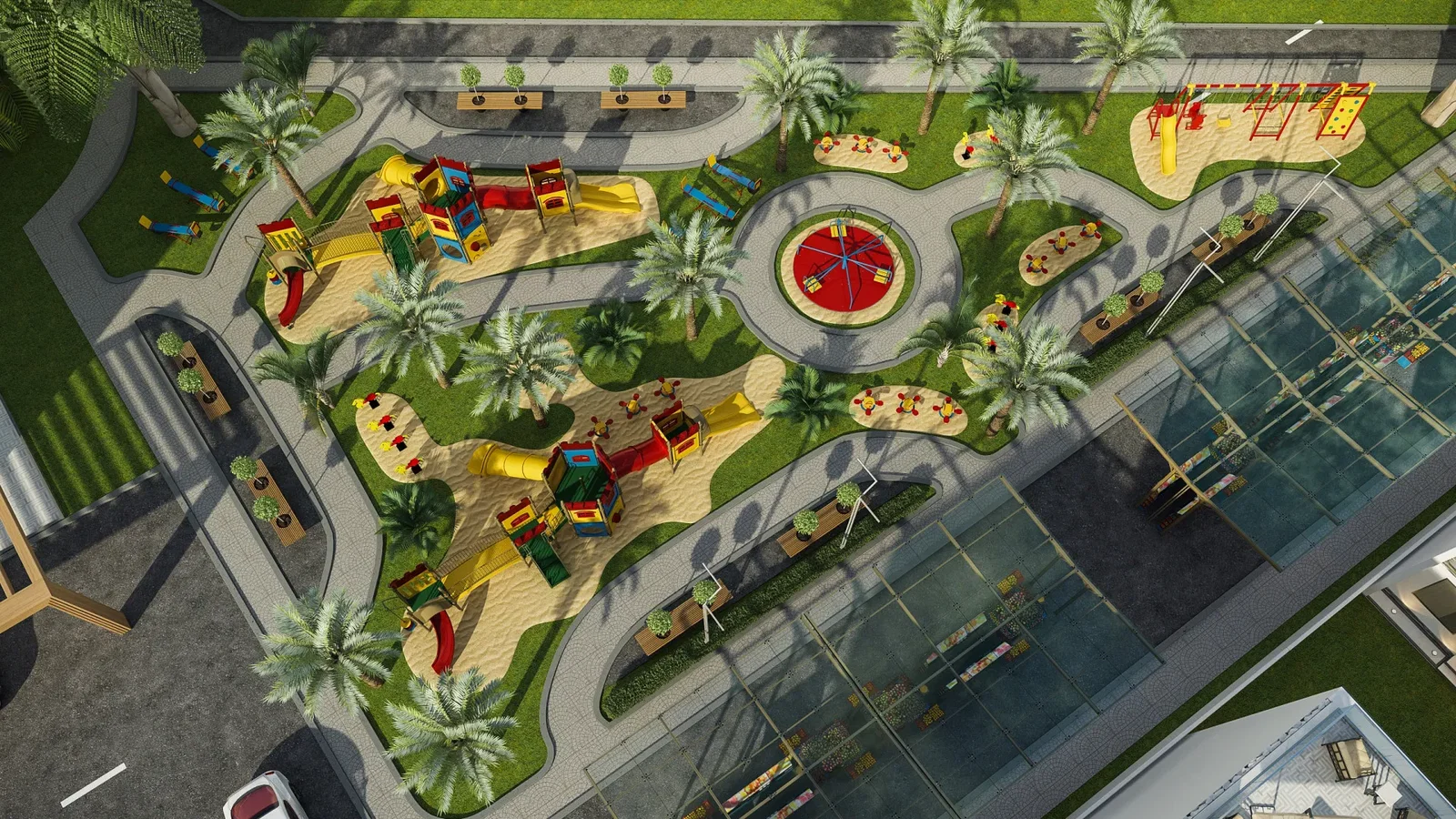 Innovative and Engaging Complex Playful Recreational Space
