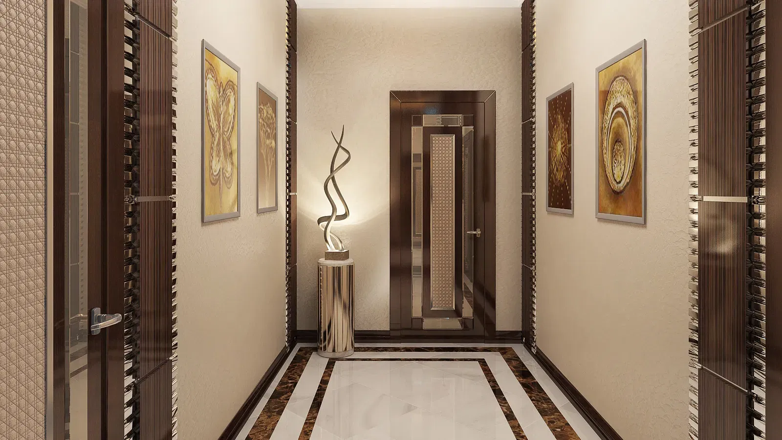 Инновационный и художественный дизайн дверей для современных домов