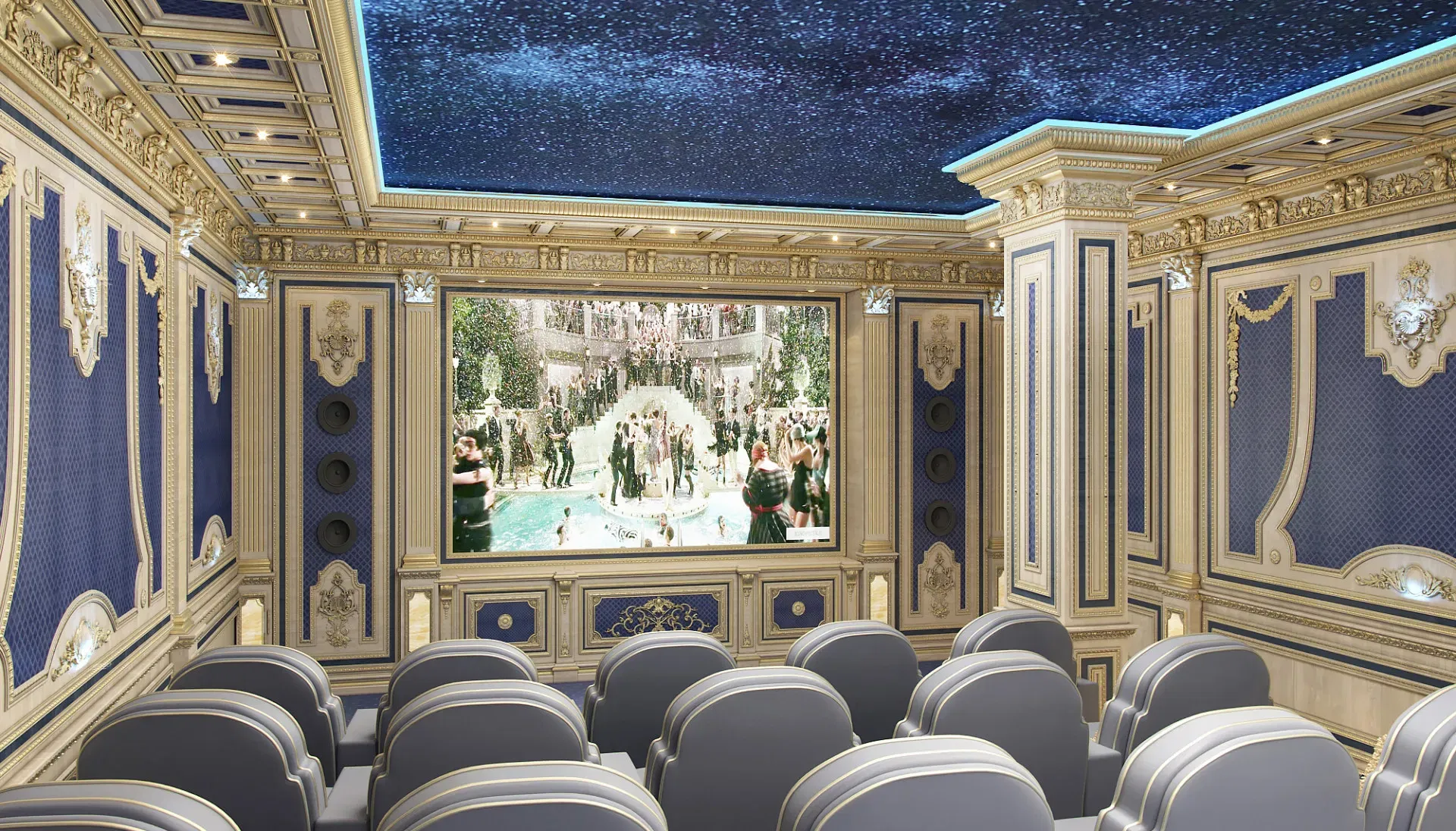 Впечатляющий дизайн домашнего кинотеатра для идеального кинопросмотра