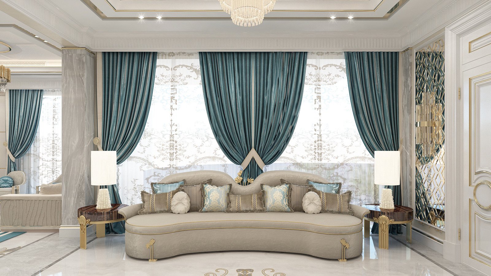 Преобразите гостиную: неоклассика и выразительные акценты