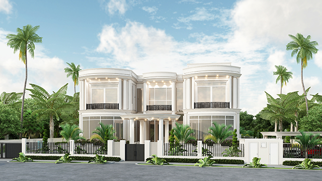 Современный экстерьер: элегантный дизайн фасада и ландшафта