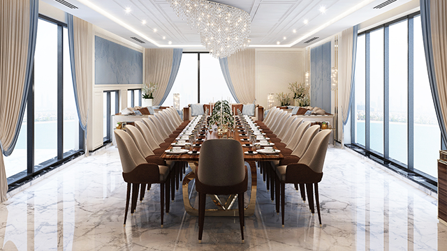 Искусство роскошного дизайна столовой