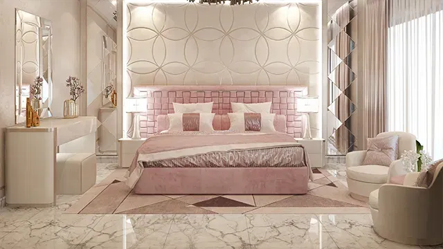 Элегантный розовый комплект для спальни: утончённое преображение