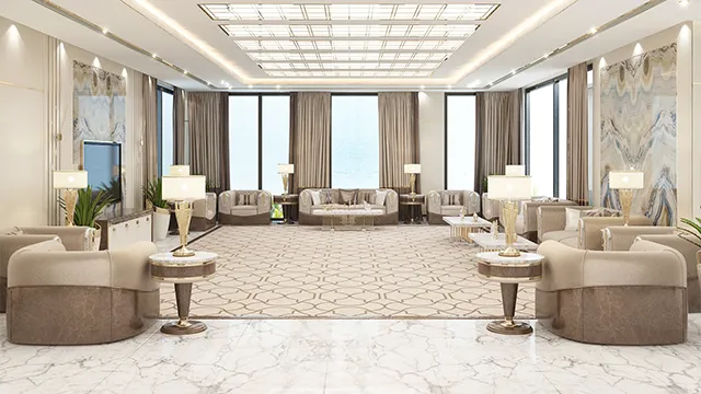 Elegant and Expansive Luxury Hall Interior Design Ideas