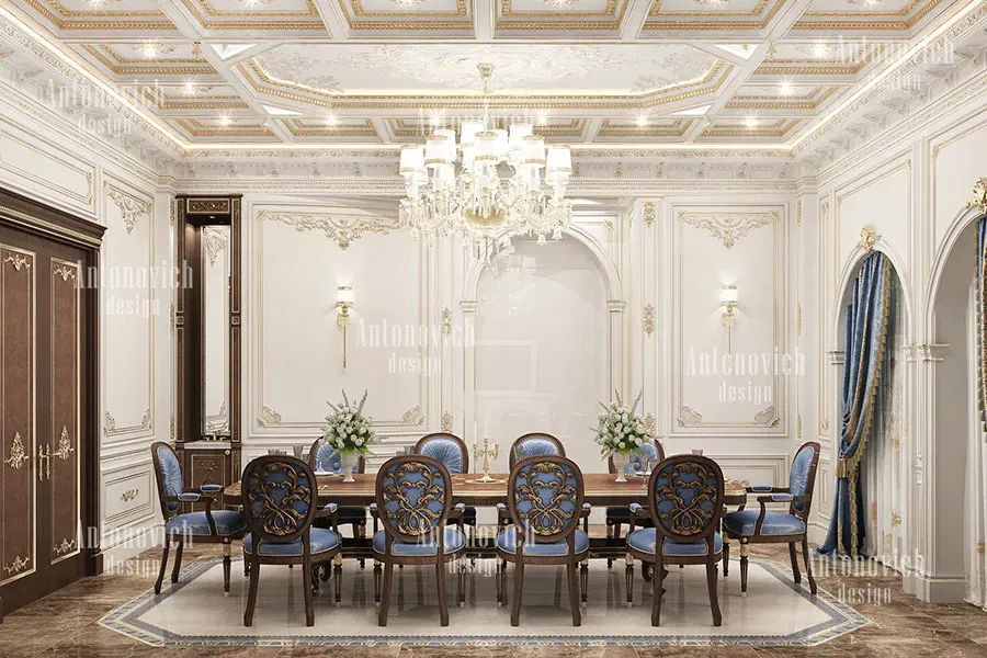 Эксклюзивный дизайн столовой в Дубае — Антонович Дизайн