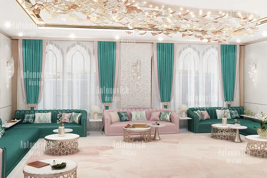 Инновационный дизайн семейной гостиной в Абу‑Даби