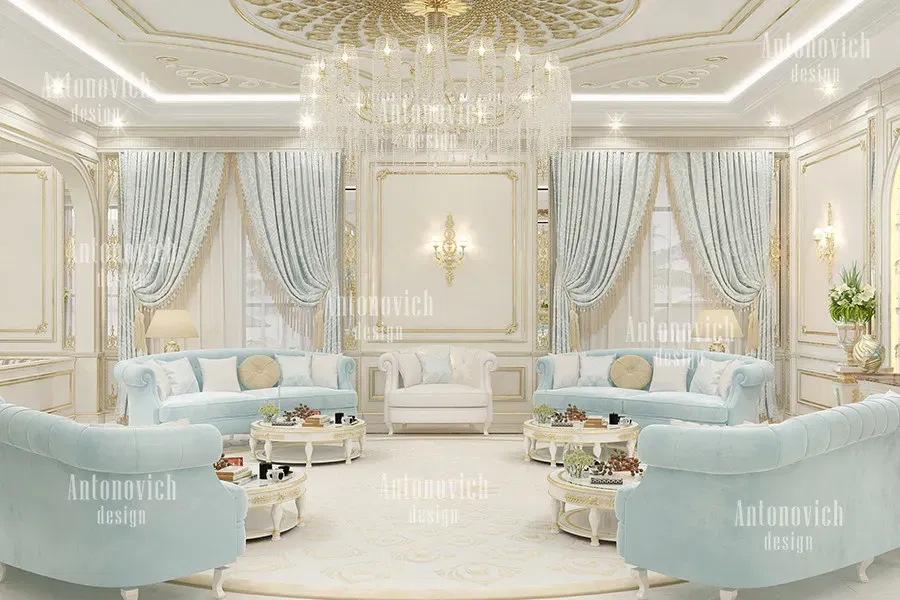 Роскошный дизайн дома в Дохе — шедевр интерьера