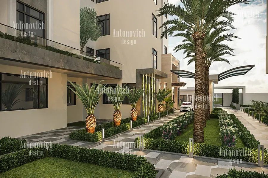 Премиальный дизайн экстерьера и ландшафта для вилл в Дубае