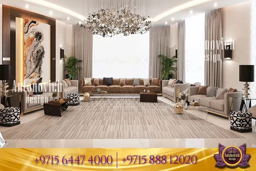 Искусство современных роскошных проектов интерьера