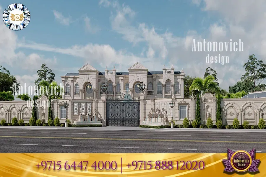 تصميم عمارة فاخر وتنسيق حدائق للعقارات الراقية