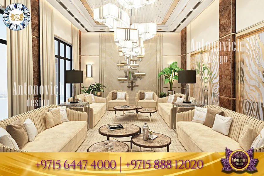 Elevate Your Family Sitting Area with a Touch of Glamour