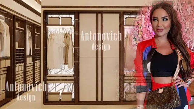 تصميم داخلي لخزانة ملابس مثالية ونجارة مفصلة فاخرة