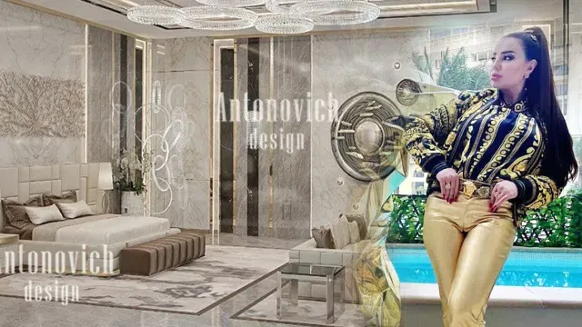 تجربة أناقة لا تضاهى: تصميم داخلي لغرفة نوم مودرن من أنطونوفيتش ديزاين