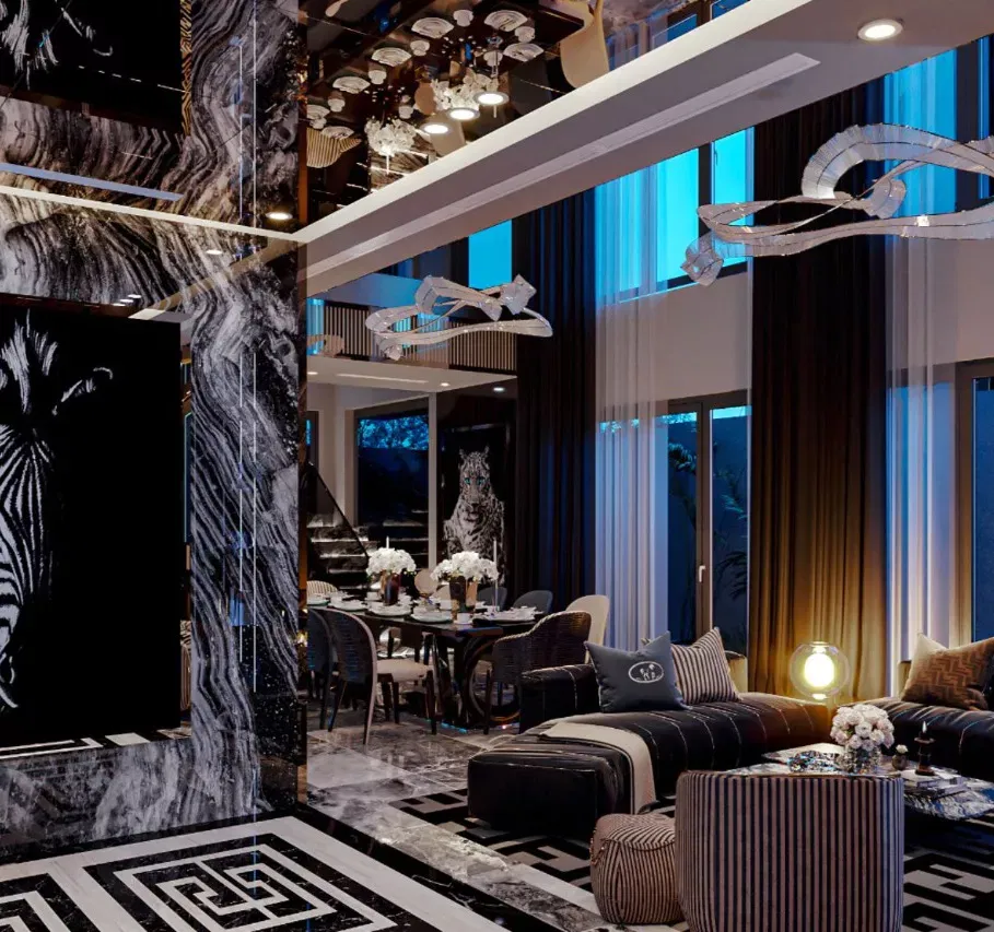 الدليل النخبوي لتصميم غرفة المعيشة في دبي