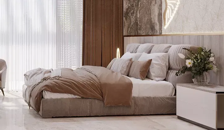 إتقان تصميم غرفة نوم أحادية اللون