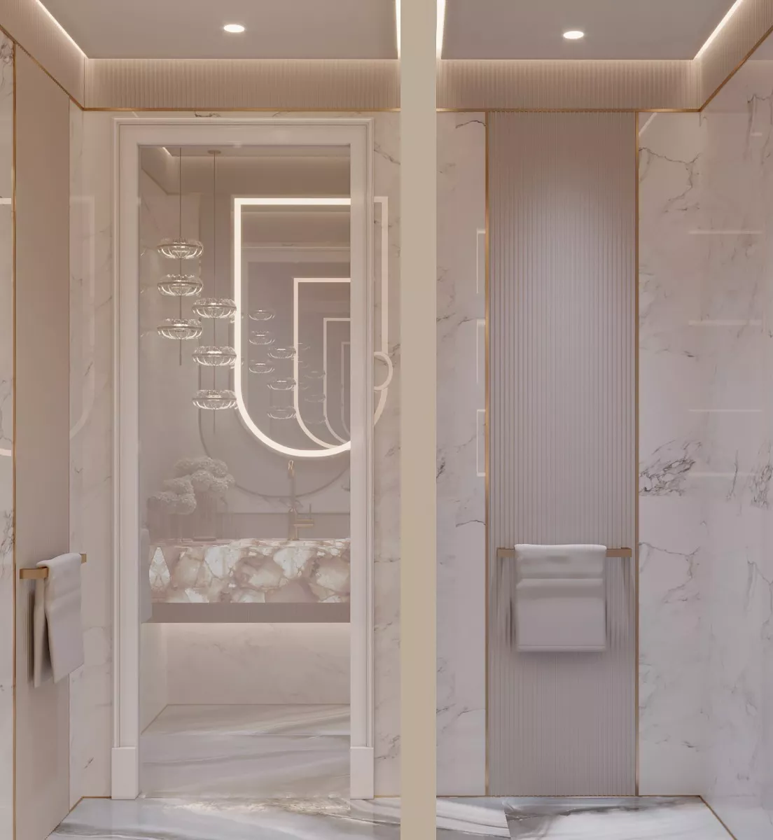 تصميم الحمام الفاخر المثالي في دبي