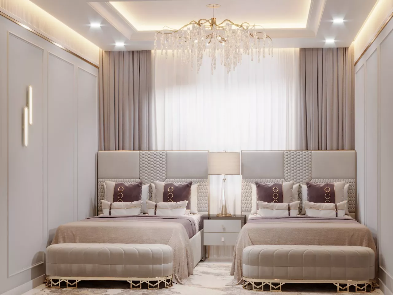 Exquisite Luxury Bedroom Interior Designs in Dubai