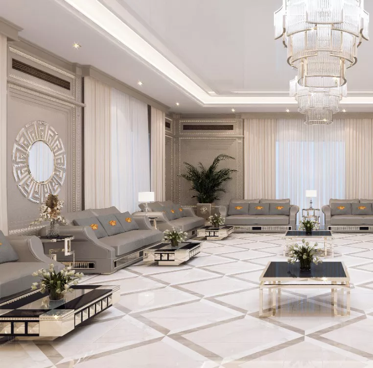 Exquisite Sitting Room Interior Design for an Elite Dubai Villa