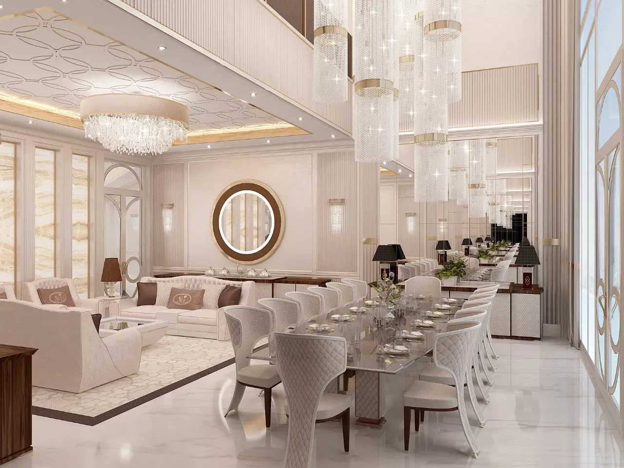 تصميم غرفة طعام فاخرة: أفكار ومواد لاختيار مثالي