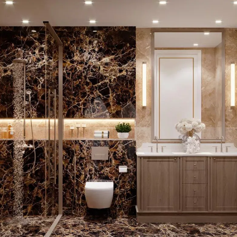 أسرار تصميم حمام فاخر من كبار مصممي دبي