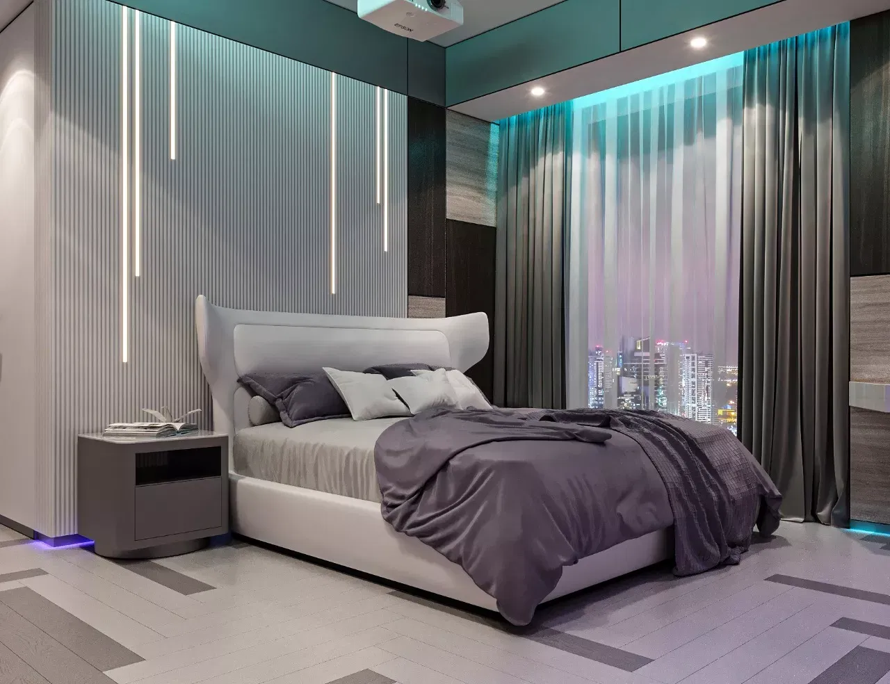 تخطيط تصميم داخلي مودرن مبتكر وممتع