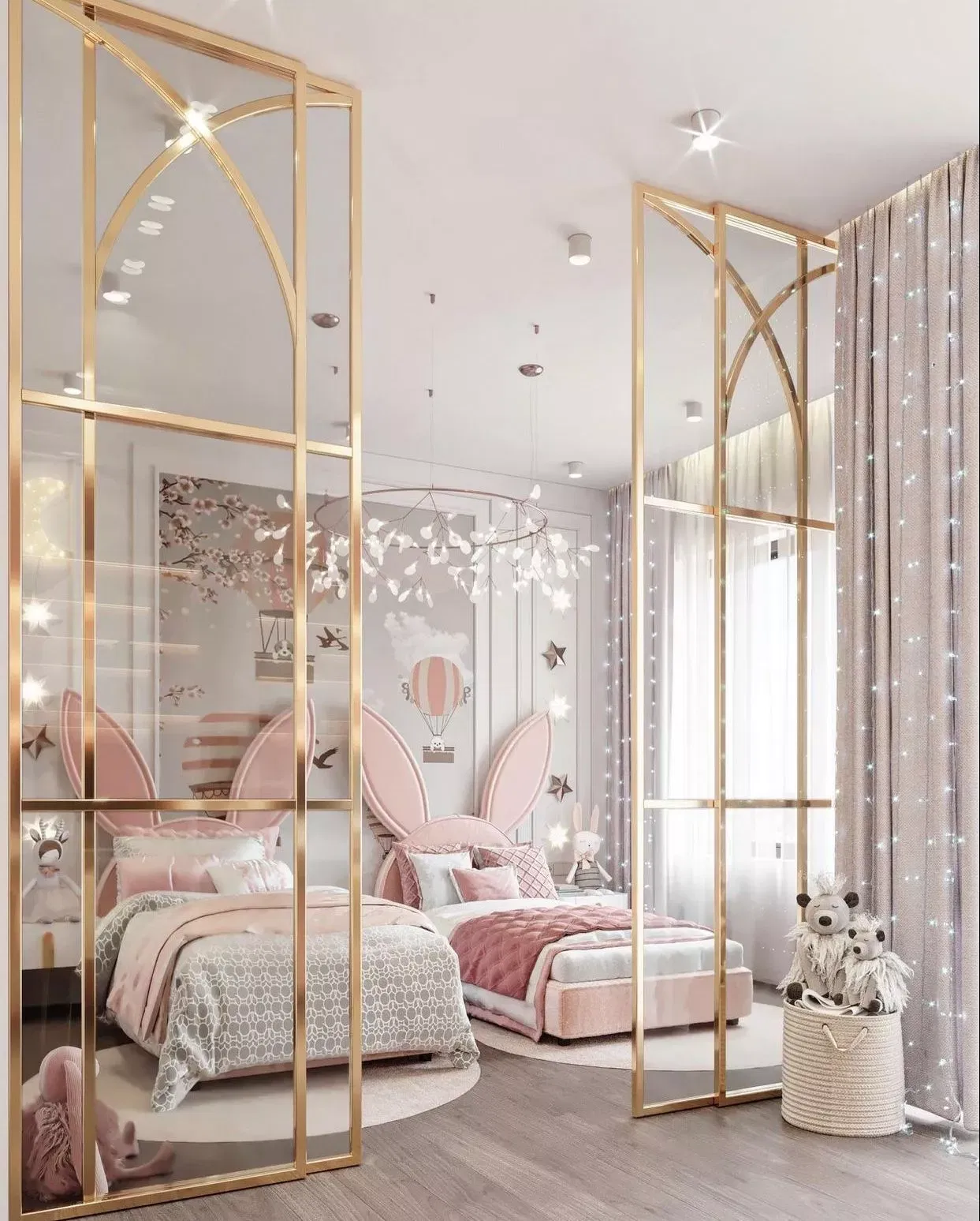 تصاميم غرف نوم بنات أنيقة ومرحة