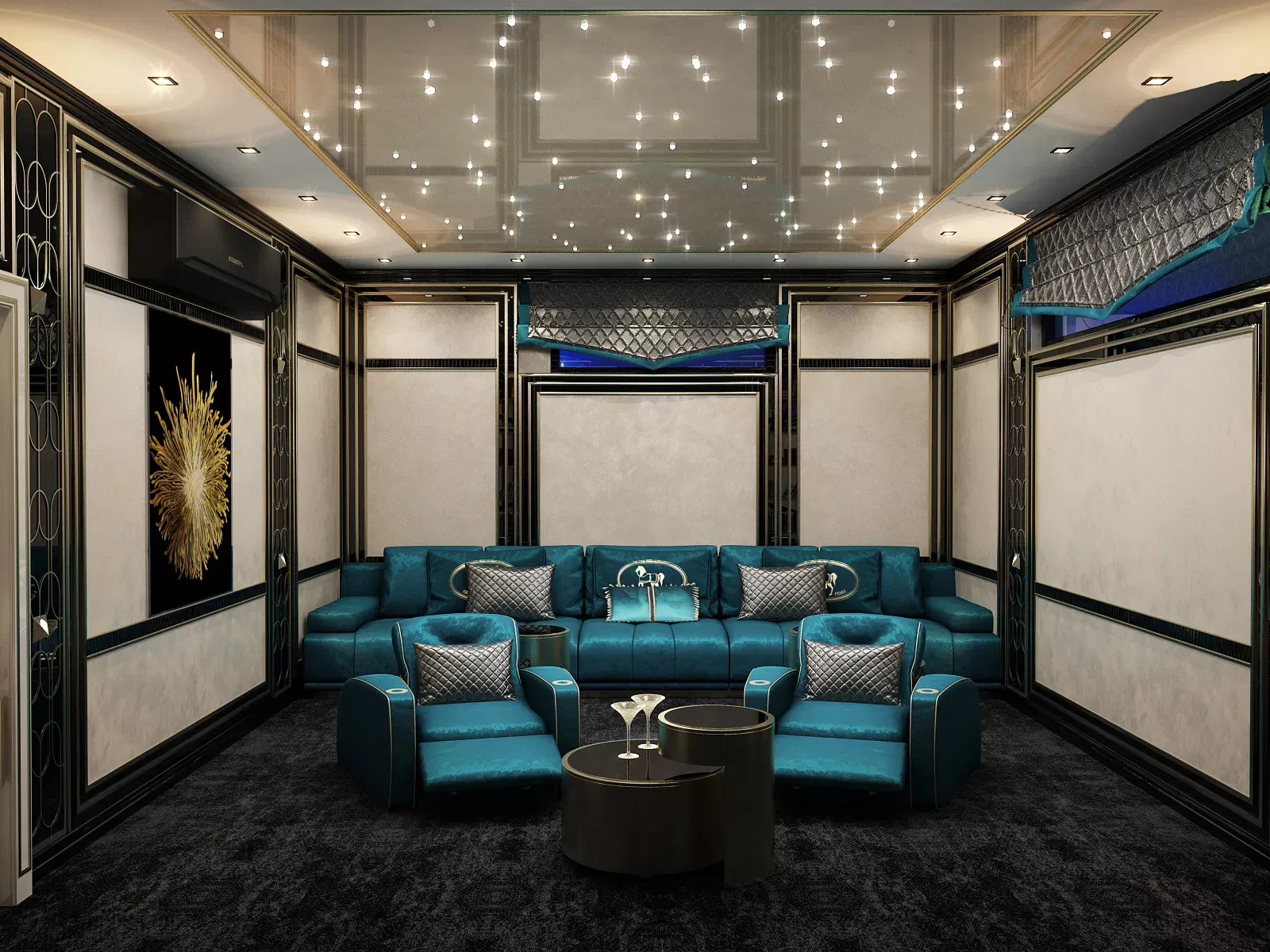 ارتقِ بتجربة الترفيه المنزلية مع تصميم مسرح منزلي مخصص