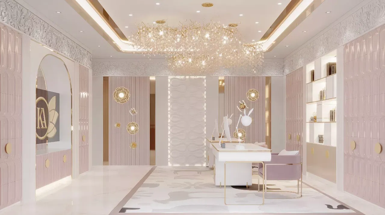 إتقان فن التصميم الداخلي الوردي