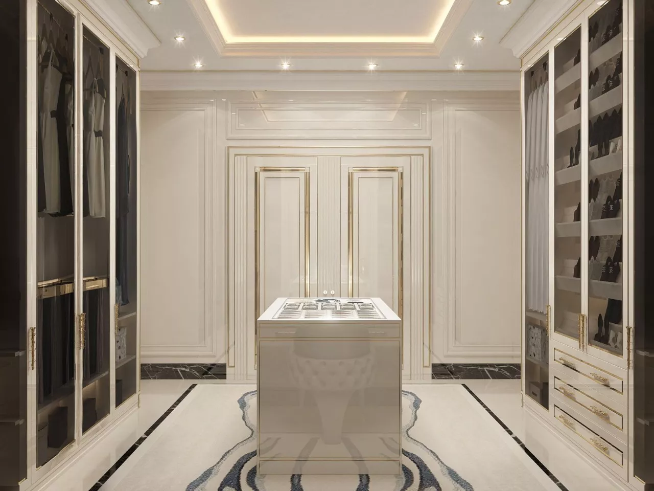 Top Walk-In Closet and Dressing Room Interior Designs in Dubai