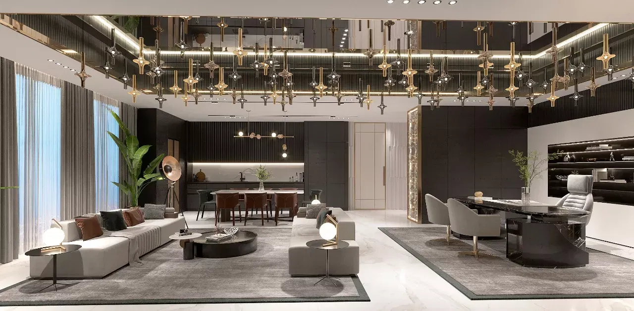 مزايا التصميم الداخلي بمخطط مفتوح