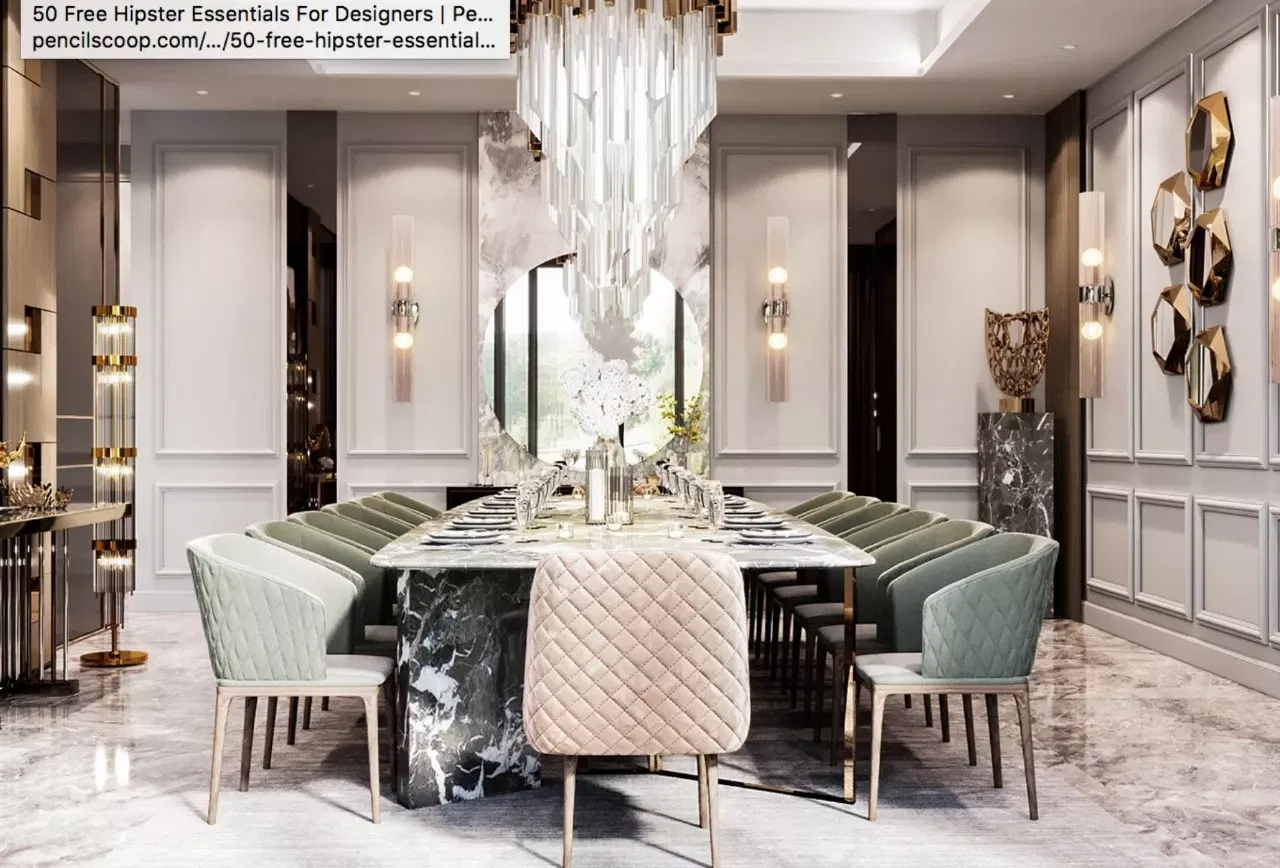 ارتقِ تجربة تناول الطعام بتصميم غرفة طعام منزلية فاخرة