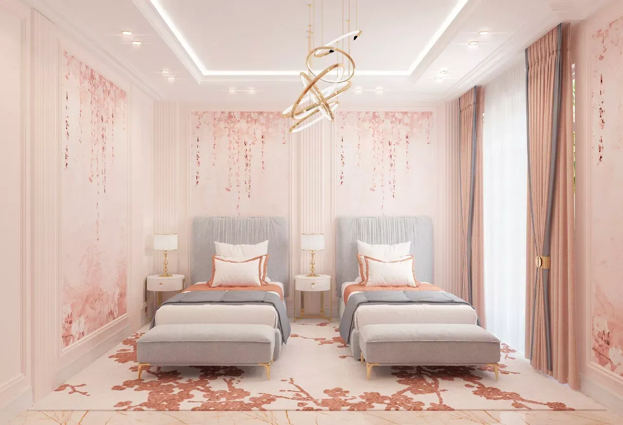 تصاميم داخلية حالمة وغنية لغرف نوم الأطفال