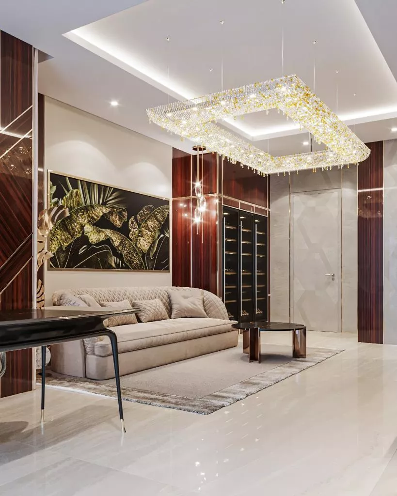 Exquisite Living Room Interiors in Dubai: A Journey Through Luxury