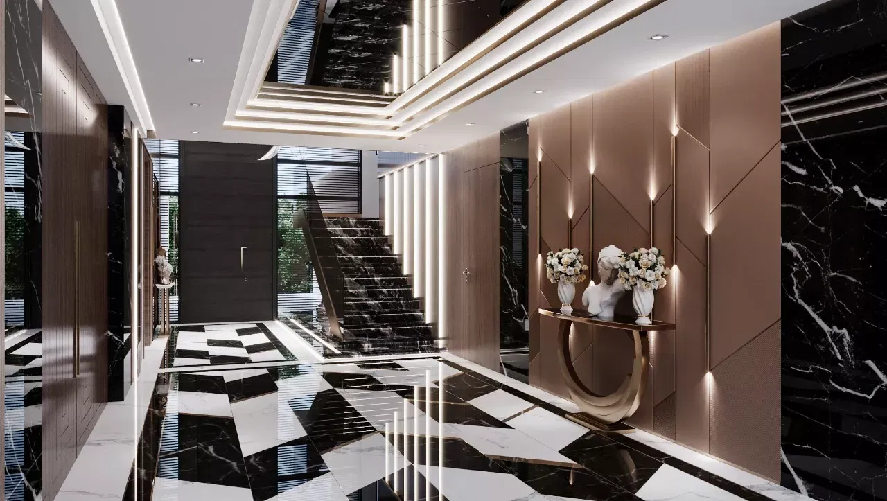 ممر يخطف الأنفاس لفيلا فاخرة في دبي