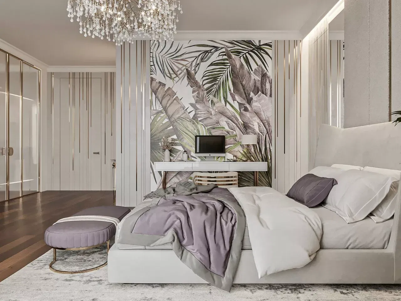 تصاميم غرف نوم فاخرة في دبي