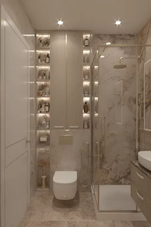 مفاهيم تصميم حمامات مستوحاة من دبي